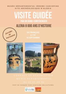 Journées Patrimoine 2021 Aléria, Guide Corse, Guide Conférencier Corse, Visite Guidée Aléria